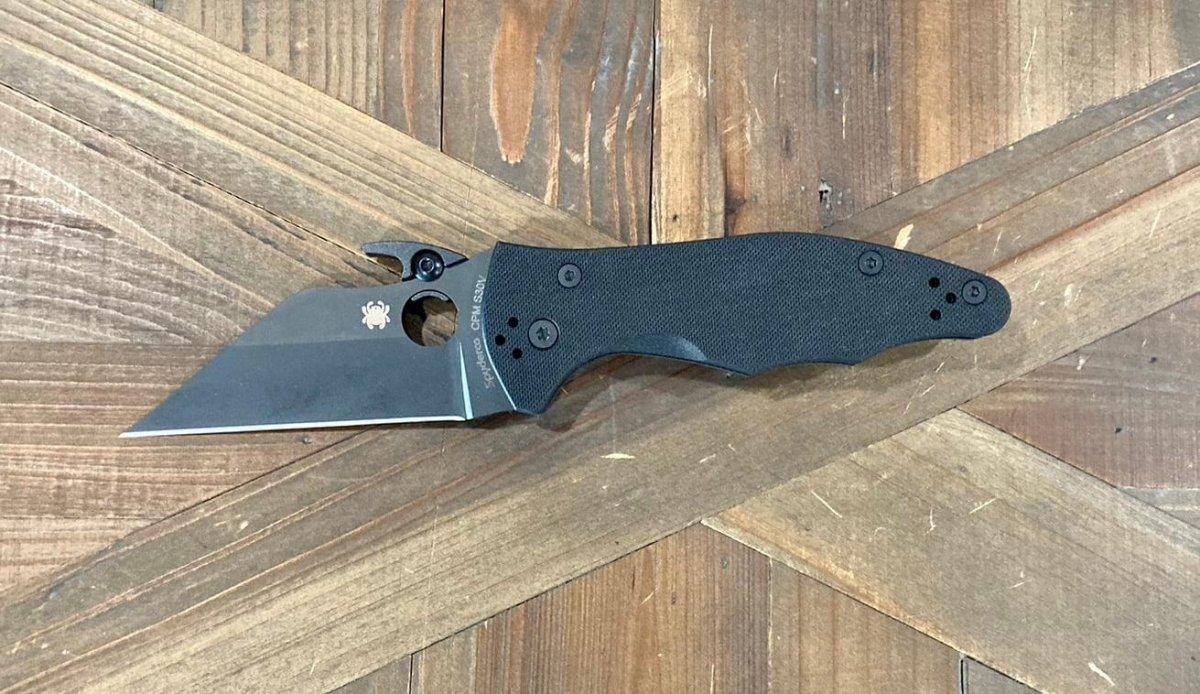 Spyderco Yojimbo 2 Semi-Custom Emerson Folding Knife 3.2" Black DLC - C85GPBBK2