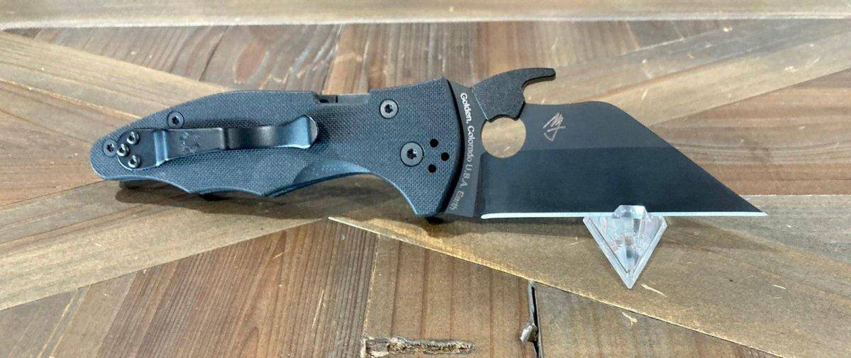 Spyderco Yojimbo 2 Semi-Custom Emerson Folding Knife 3.2" Black DLC - C85GPBBK2