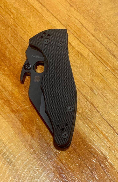 Spyderco Yojimbo 2 Semi-Custom Emerson Folding Knife 3.2" Black DLC - C85GPBBK2