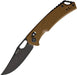 SRM Knives 9201 Folding Knife 3.54" D2 Satin Clip Point Blade G10 Handles Crossbar Lock