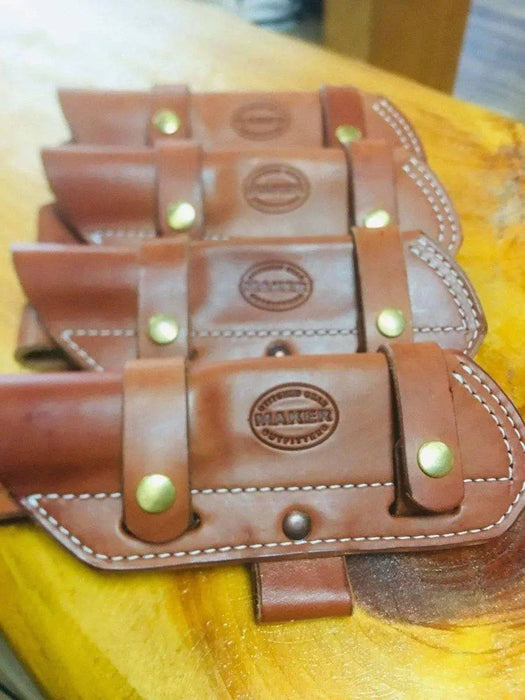 Bushcraft 6 Way Leather Sheath (Custom)