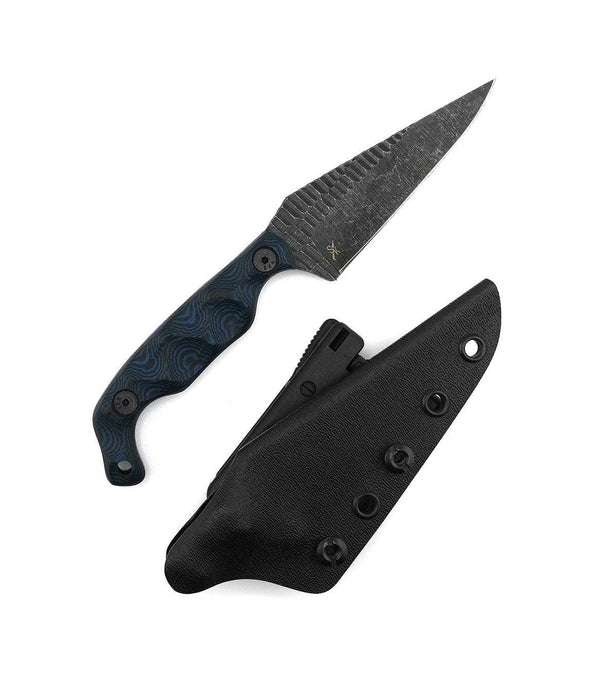 Stroup Knives Bravo 5 Blue G10 Fixed Blade