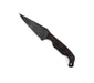 Stroup Knives Mini Black & Red Custom Fixed Blade