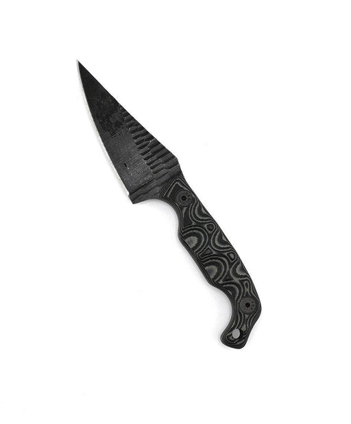 Stroup Knives Mini1 Black Camo G10 Fixed Blade