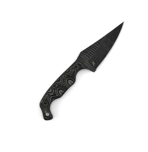 Stroup Knives Mini1 Black Camo G10 Fixed Blade