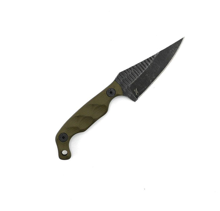 Stroup Knives Mini1 OD Green G10 Fixed Blade