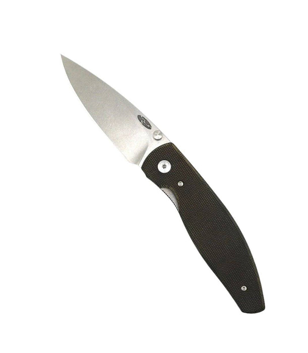 TRM ATOM Folding Knife OD Green Micarta Scales 3.5" Drop Point CPM-20CV (Pre-Owned)