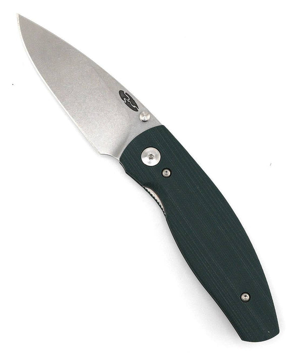 TRM Neutron 2 Linerlock MagnaCut - Forest Green G10 - 3D Contoured Smooth Scales