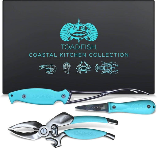 Toadfish Coastal Kitchen Collection - Crab Cracker, Shrimp Deveiner and Oyster Knife