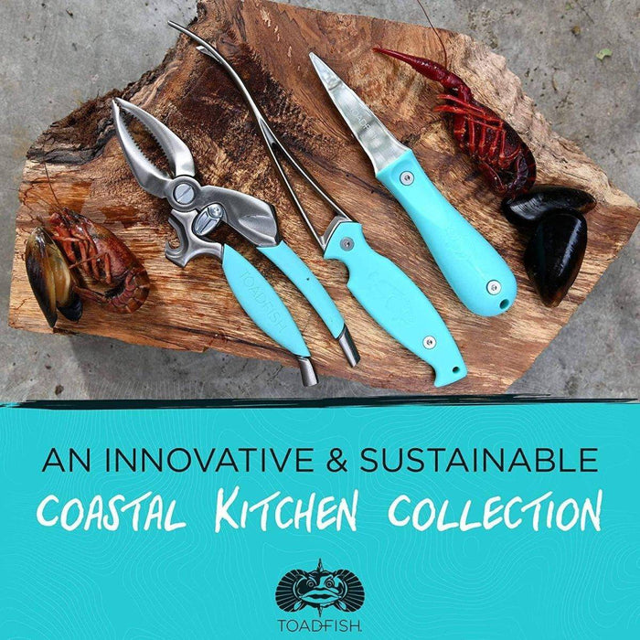 Toadfish Coastal Kitchen Collection - Crab Cracker, Shrimp Deveiner and Oyster Knife