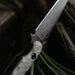 Toor Darter Fixed Blade Knife 4.25" CPM-S35VN Black Etched Double Edge Sawback Vapor Grey G10 (USA)