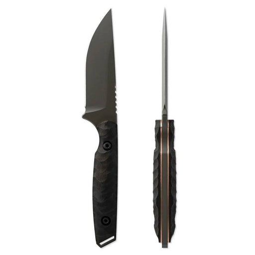 Toor Field 3.0 Fixed Blade Knife 3.625" CPM-154 Battleship Gray Drop Point Ebony Wood (USA)