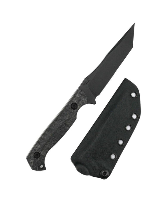 Toor Krypteia T Socom Black Fixed Blade Knife 4.0" M4 Grey G10 Handles (USA)