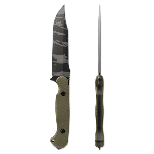 Toor Limited Edition Valor Tropic Thunder Fixed Blade Knife 5.5" CPM-3V Tiger Stripe Camo