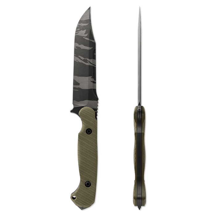 Toor Limited Edition Valor Tropic Thunder Fixed Blade Knife 5.5" CPM-3V Tiger Stripe Camo