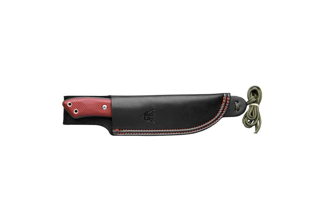 TOPS CPCKFE-01 Camp Creek Fire Edition Tumbled S35VN Red Black G10 Fixed Blade