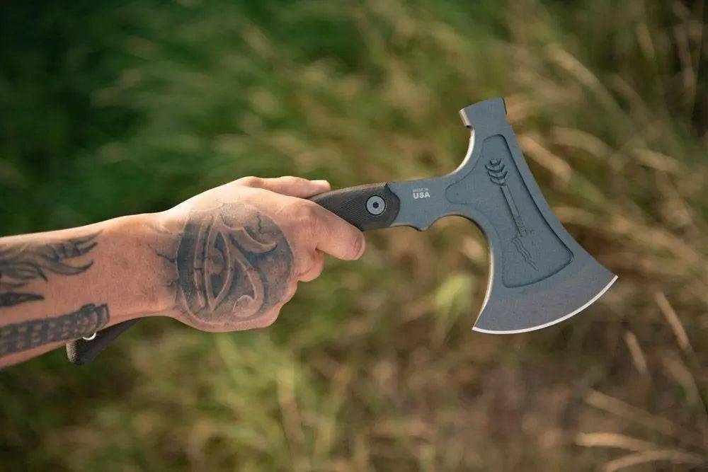 TOPS Hammer Hawk Tungsten 1075 Micarta Tactical Tomahawk