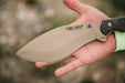 TOPS Knives CUMA TAK-RI 3.5 Fixed 7" Tan Kukri Blade Micarta Onlays Nylon Sheath