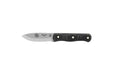 TOPS Knives D Fly 4.5 Fixed 4.5" 1095 Carbon Blade Black Micarta Handles Leather Sheath