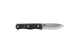 TOPS Knives D Fly 4.5 Fixed 4.5" 1095 Carbon Blade Black Micarta Handles Leather Sheath