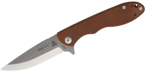 TOPS MSF-4.0 Mini Scandi Flipper Knife 3.25" N690Co Two-Tone Blade