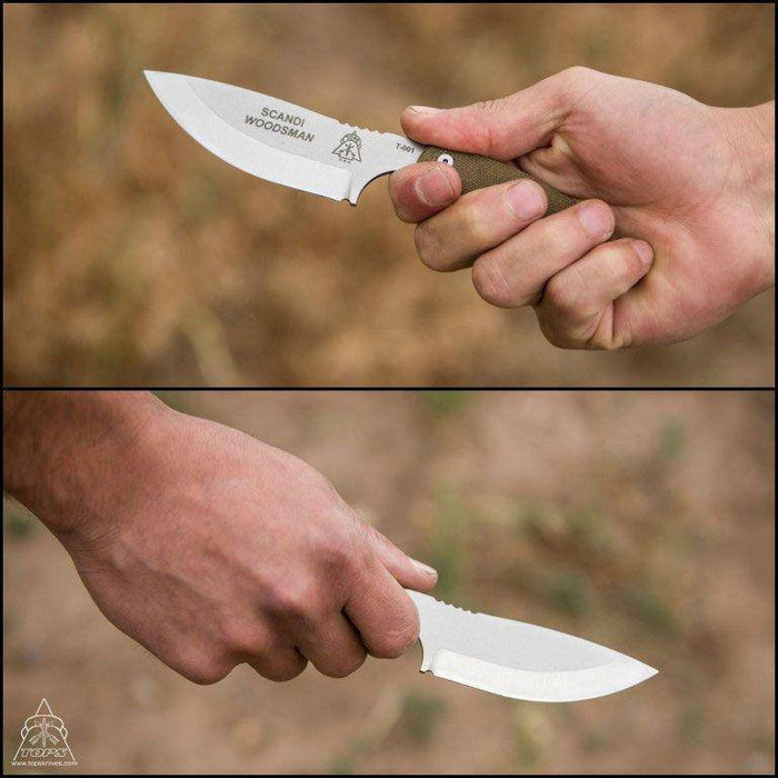 TOPS Scandi Woodsman Bushcraft Survival Knife (USA)