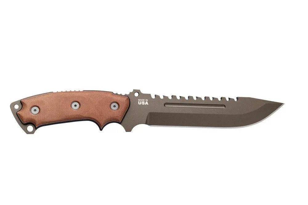 TOPS Steel Eagle 107C Delta Class Midnight Bronze Drop Point Knife (USA)