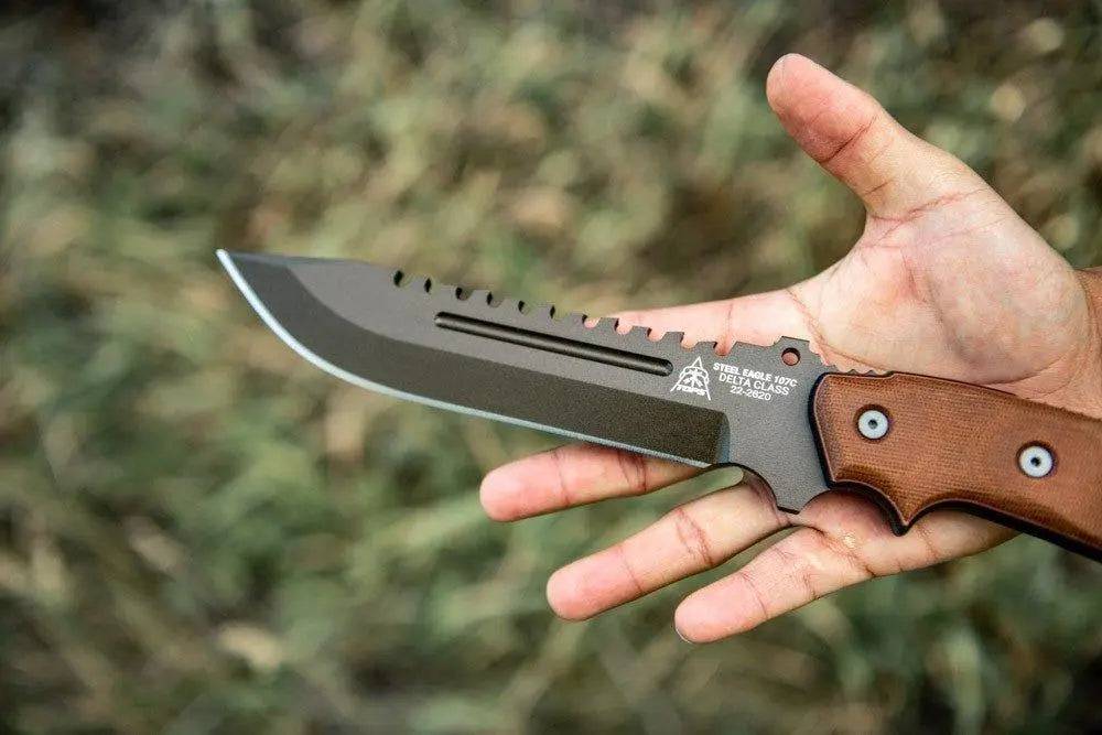 TOPS Steel Eagle 107C Delta Class Midnight Bronze Drop Point Knife (USA)