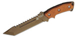 TOPS Steel Eagle 107D Delta Class Fixed 7.63" Tanto Blade Tan/Black Micarta Handle SE107D-2DC (USA)