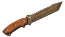 TOPS Steel Eagle 107D Delta Class Fixed 7.63" Tanto Blade Tan/Black Micarta Handle SE107D-2DC (USA)