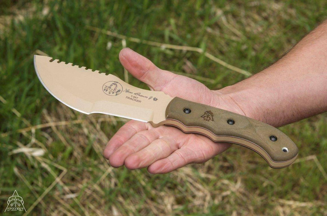 TOPS Tom Brown Tracker #1 Fixed 6.38" Coyote Tan TBT01-TAN