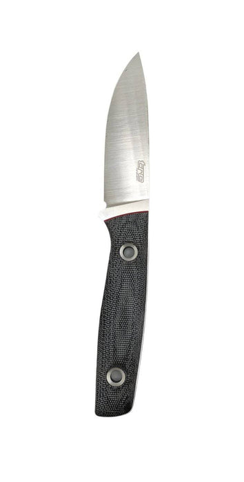 TRC Classic Freedom Satin Blade -Black Canvas Micarta - Red Liner - Full Flat Grind