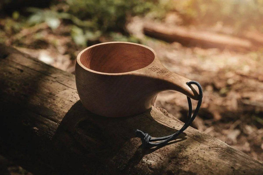 Uberleben Dursten Lore 12oz Kuksa | Handcrafted Traditional Wooden Cup