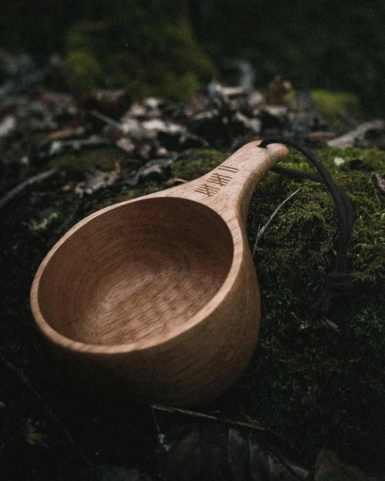 Uberleben Dursten Lore 12oz Kuksa | Handcrafted Traditional Wooden Cup