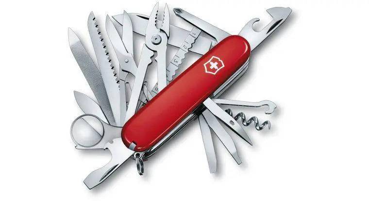 Victorinox Swiss Army SwissChamp Multi-Tool, Red, 3.58" Closed (Old Sku 53501) - 1.6795-X4