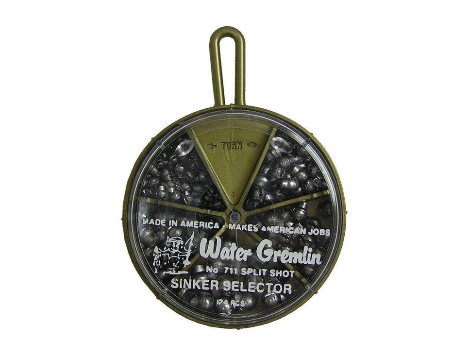 Water Gremlin Split Shot Selector - 124 Pieces