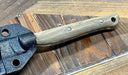 Custom White River Exodus 3 Fixed Blade Knife 3.88" S35VN O.D. / Tan G10 Swirl Handles (USA)