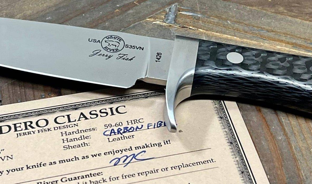 Custom White River Sendero Classic Carbon Fiber Handle S35VN (USA)