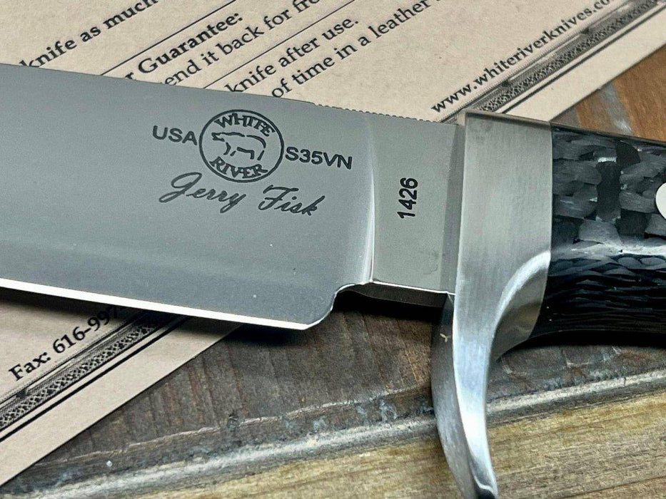 Custom White River Sendero Classic Carbon Fiber Handle S35VN (USA)