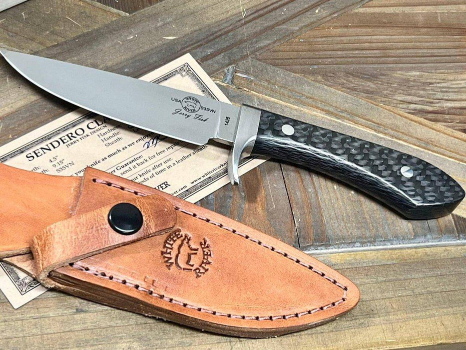 Custom White River Sendero Classic Carbon Fiber Handle S35VN (USA)