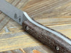 White River Exodus 4 Fixed Blade Knife 3.88" S35VN Stonewashed Natural Burlap Micarta (USA)