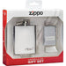 Zippo Chrome Flask & Lighter Gift Set