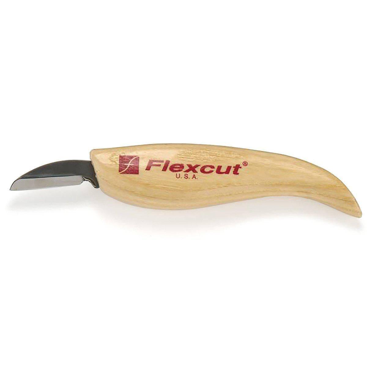 Flexcut Beginner Palm & Knife Set, All-Purpose Cutting Knife and Detail  Knife Included, with 2 Palm Tools (KN600)