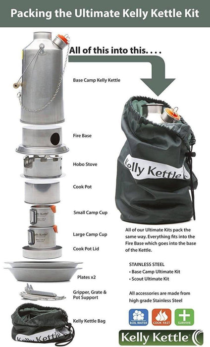 Scout' 41 fl.oz. Camp Kettle (Stainless Steel)