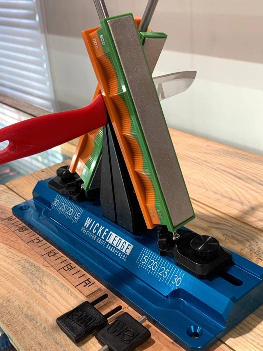 Taking the guesswork out of obtaining a razor edge: Wicked Edge GO knife  sharpener